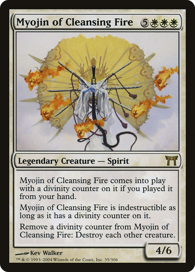 Myojin of Cleansing Fire (CHK-035) - Champions of Kamigawa Foil