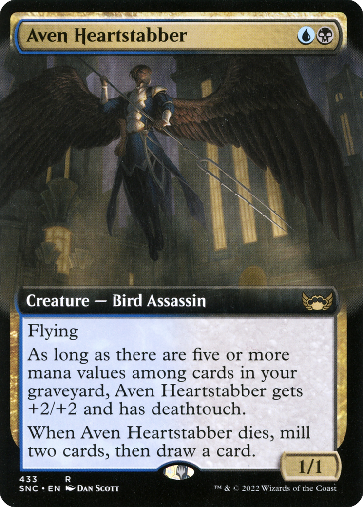 Aven Heartstabber (SNC-433) - Streets of New Capenna: (Extended Art) Foil