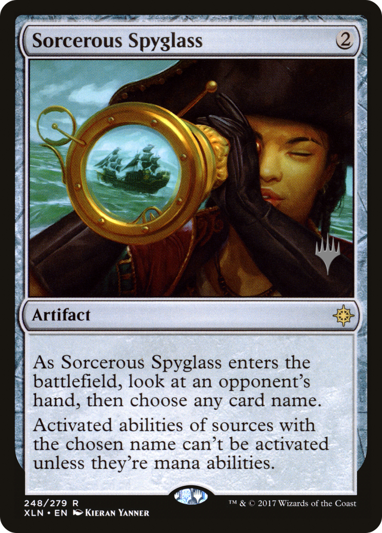 Sorcerous Spyglass (PPM20-248P) - Ixalan Promos Foil