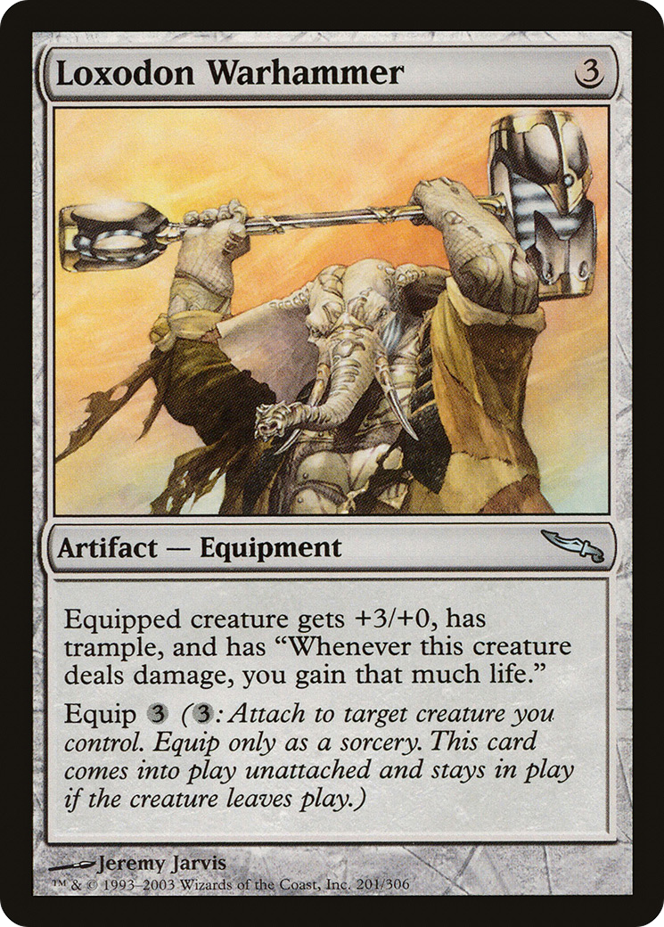 Loxodon Warhammer (MRD-201) - Mirrodin