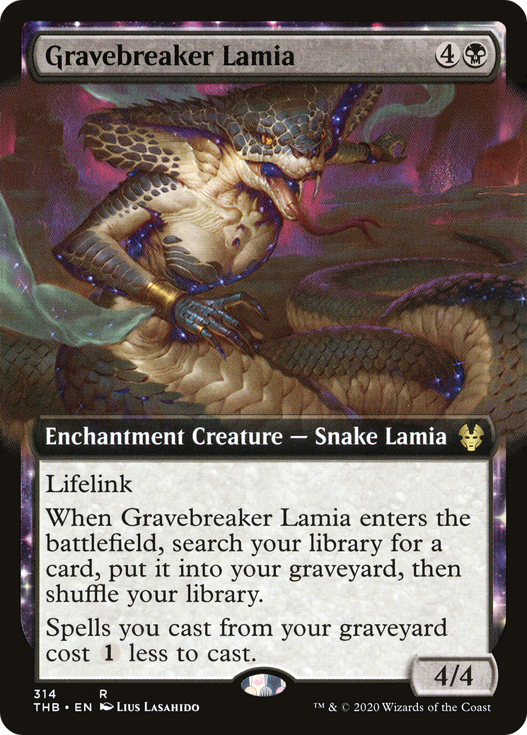 Gravebreaker Lamia (THB-314) - Theros Beyond Death: (Extended Art, enchantment) Foil