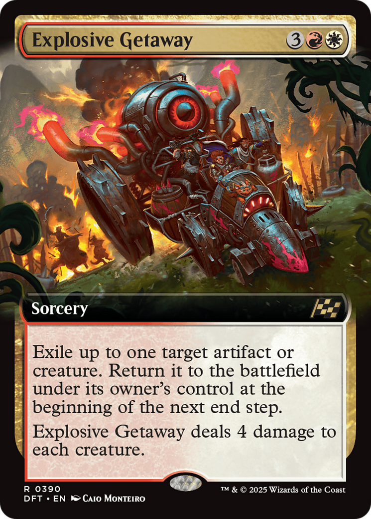 Explosive Getaway (DFT-390) - Aetherdrift: (Extended Art) Foil