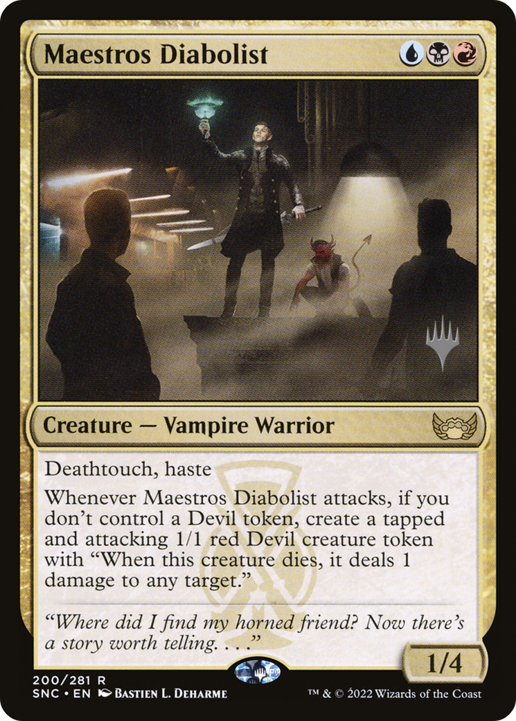 Maestros Diabolist (PPSNC-200P) - Streets of New Capenna Promos
