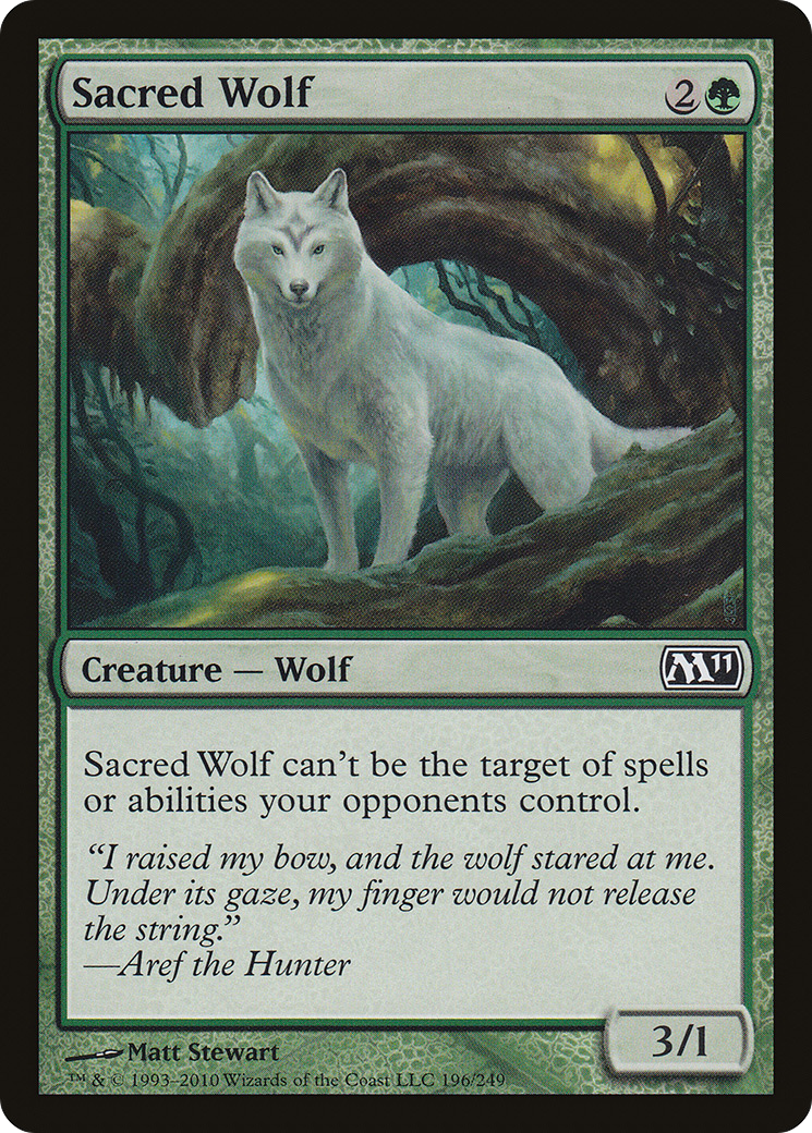 Sacred Wolf (M11-196) - Magic 2011 Foil