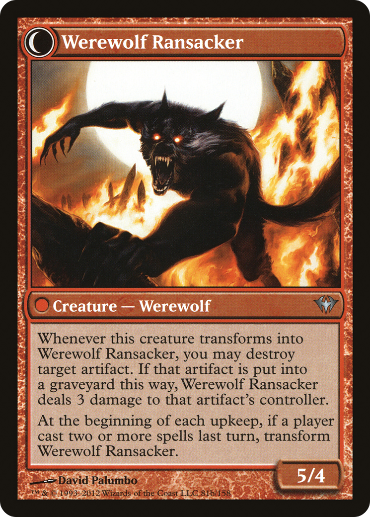Afflicted Deserter // Werewolf Ransacker (DKA-081) - Dark Ascension: (Double Faced Transform)