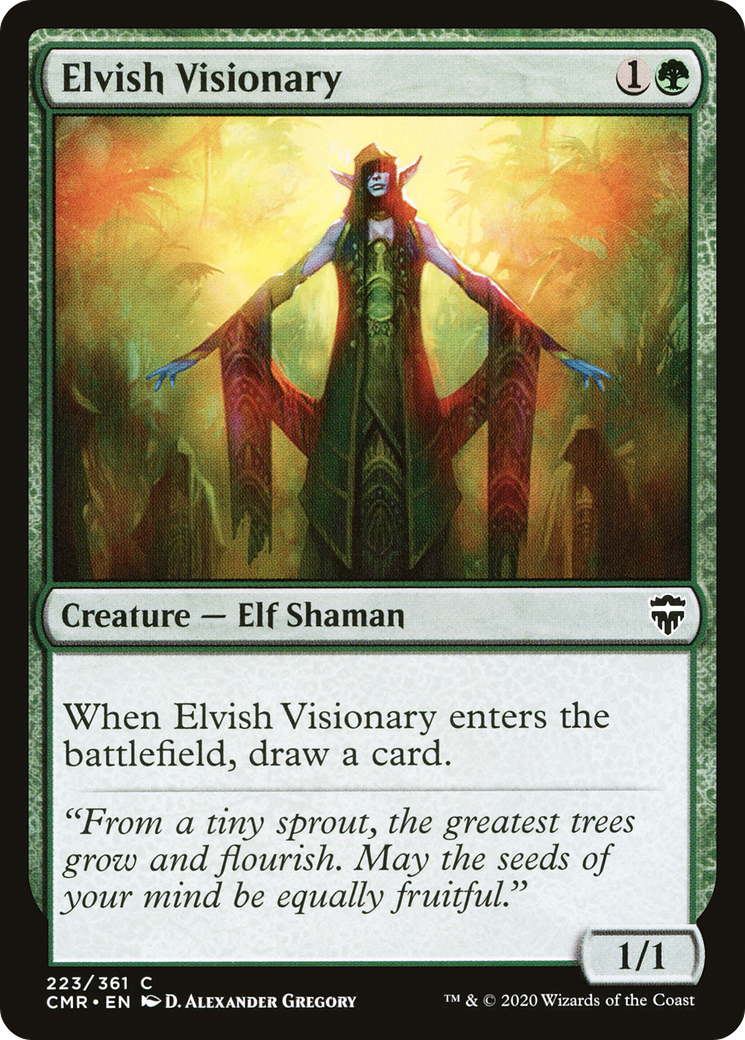 Elvish Visionary (CMR-223) - Commander Legends Foil