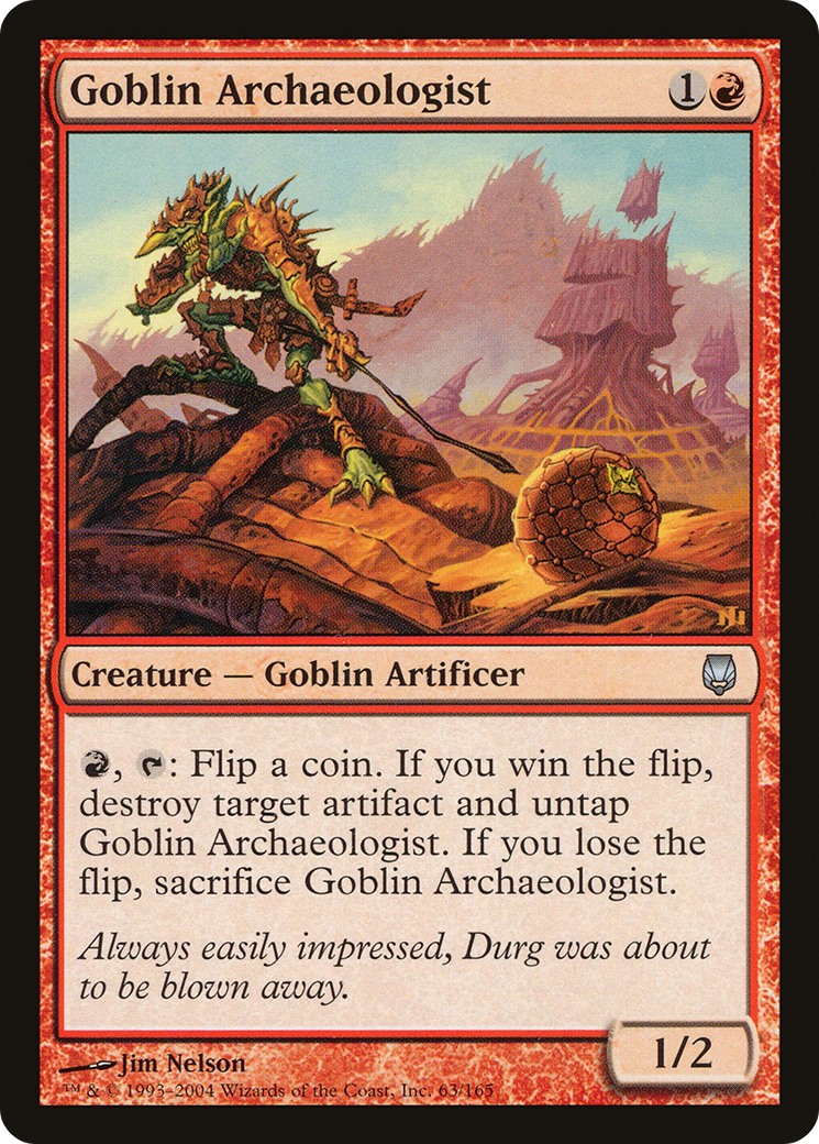 Goblin Archaeologist (DST-063) - Darksteel Foil