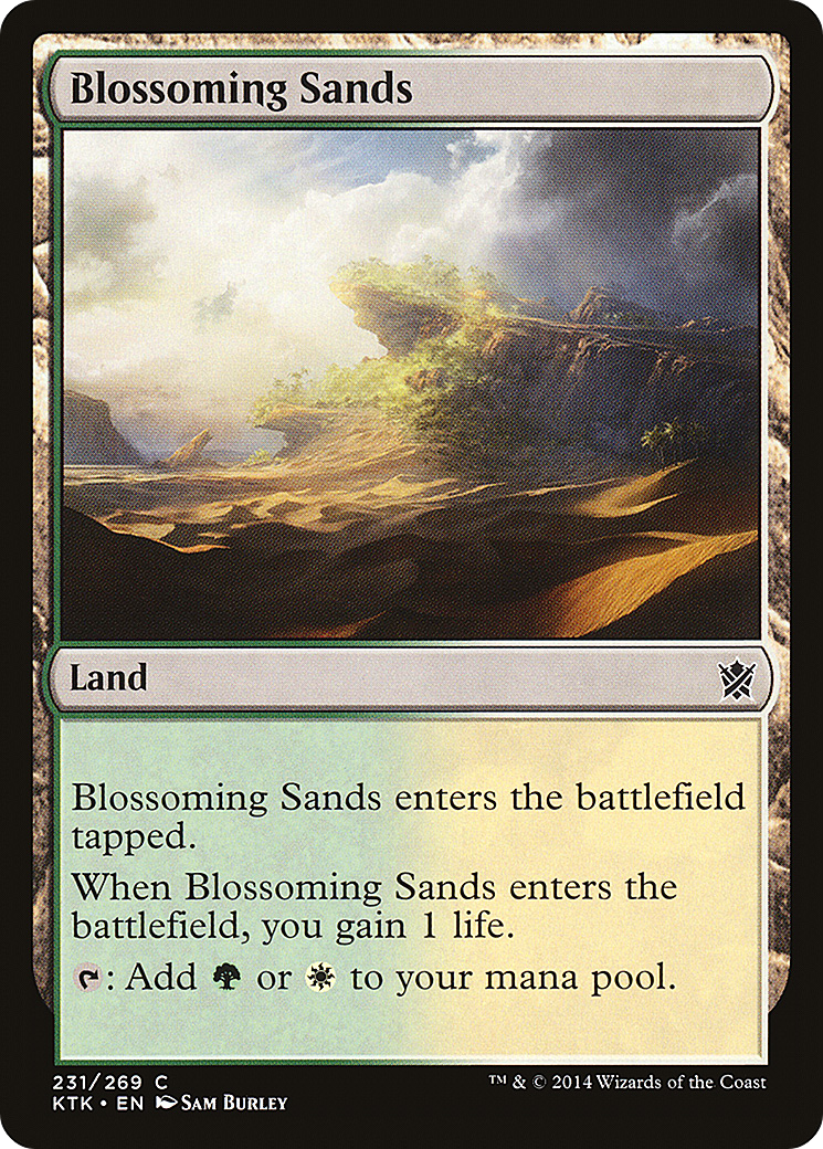 Blossoming Sands (KTK-231) - Khans of Tarkir Foil