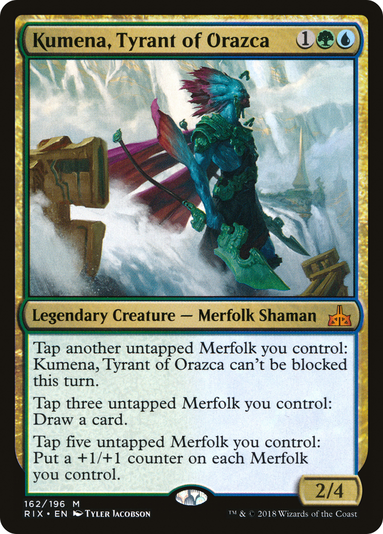 Kumena, Tyrant of Orazca (RIX-162) - Rivals of Ixalan Foil