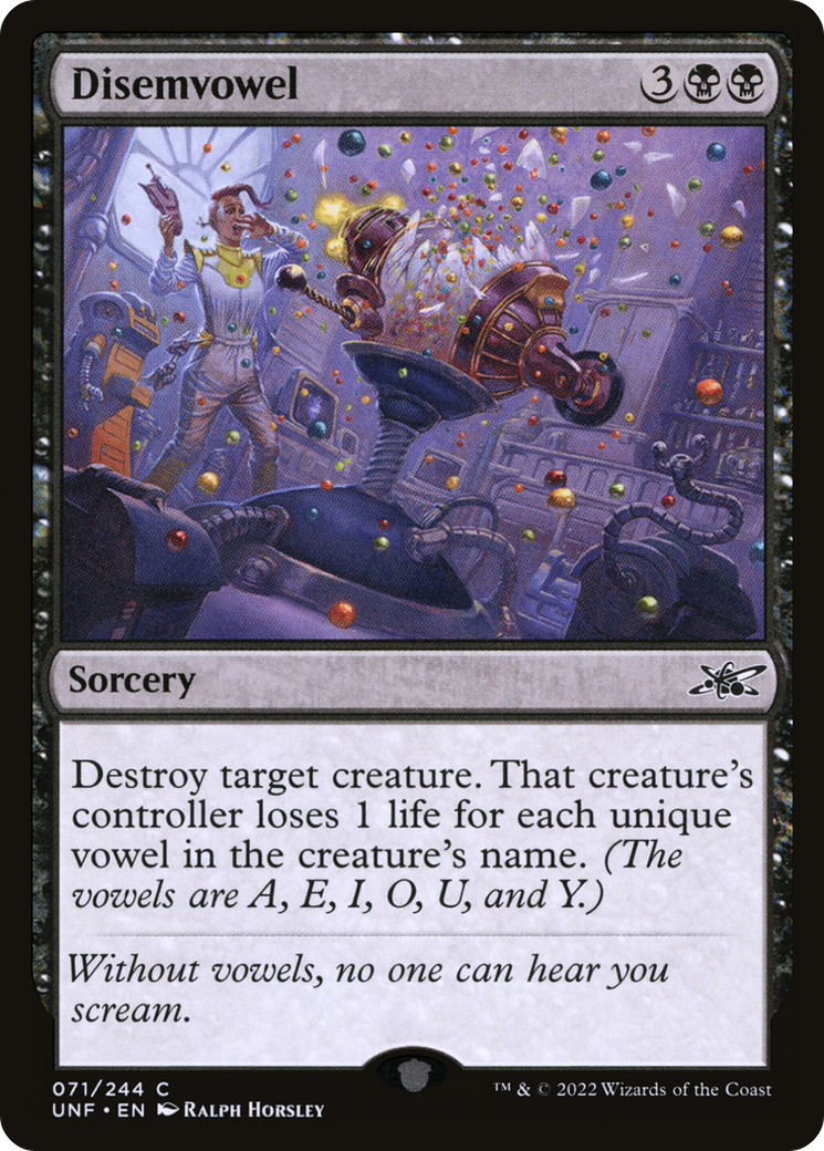 Disemvowel (UNF-071) - Unfinity Foil