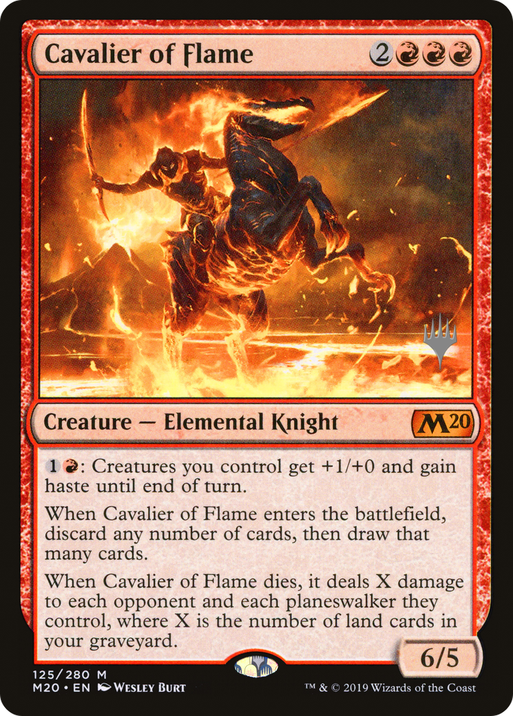 Cavalier of Flame (PPM20-125P) - Core Set 2020 Promos