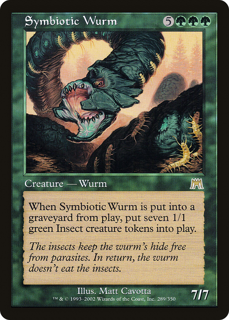 Symbiotic Wurm (ONS-289) - Onslaught Foil