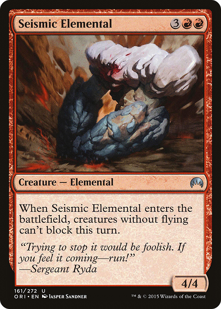 Seismic Elemental (ORI-161) - Magic Origins Foil
