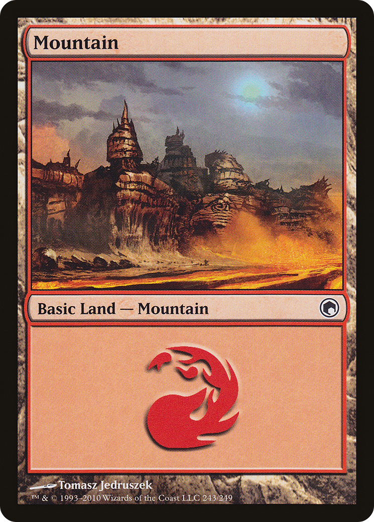 Mountain (SOM-243) - Scars of Mirrodin Foil