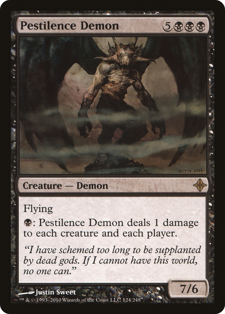 Pestilence Demon (ROE-124) - Rise of the Eldrazi Foil