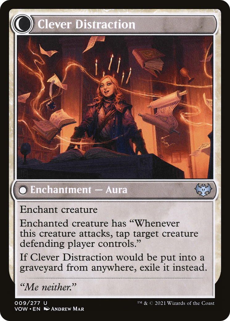 Distracting Geist // Clever Distraction (VOW-009) - Innistrad: Crimson Vow: (Double Faced Transform) Foil