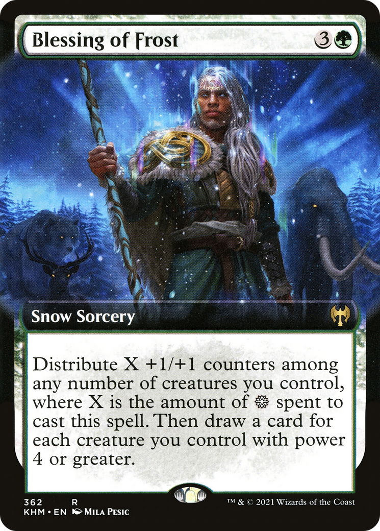 Blessing of Frost (KHM-362) - Kaldheim: (Extended Art, snow) Foil