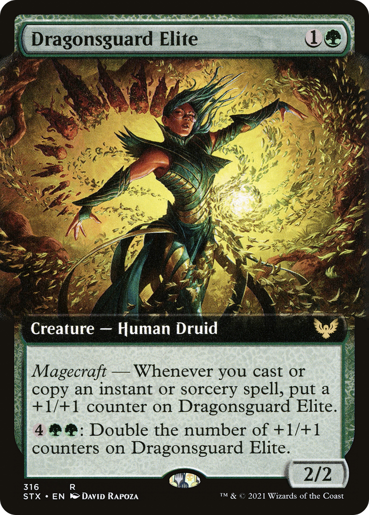 Dragonsguard Elite (STX-316) - Strixhaven: School of Mages: (Extended Art)