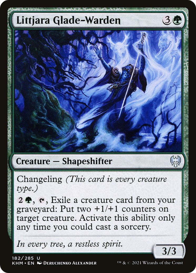 Littjara Glade-Warden (KHM-182) - Kaldheim Foil