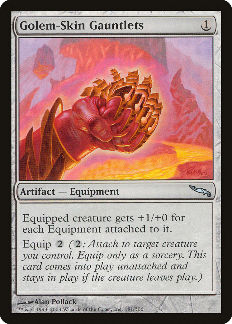 Golem-Skin Gauntlets (MRD-181) - Mirrodin Foil