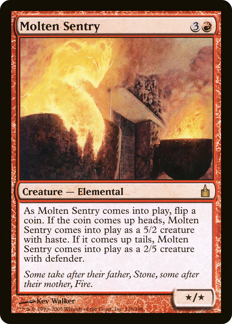 Molten Sentry (RAV-136) - Ravnica: City of Guilds