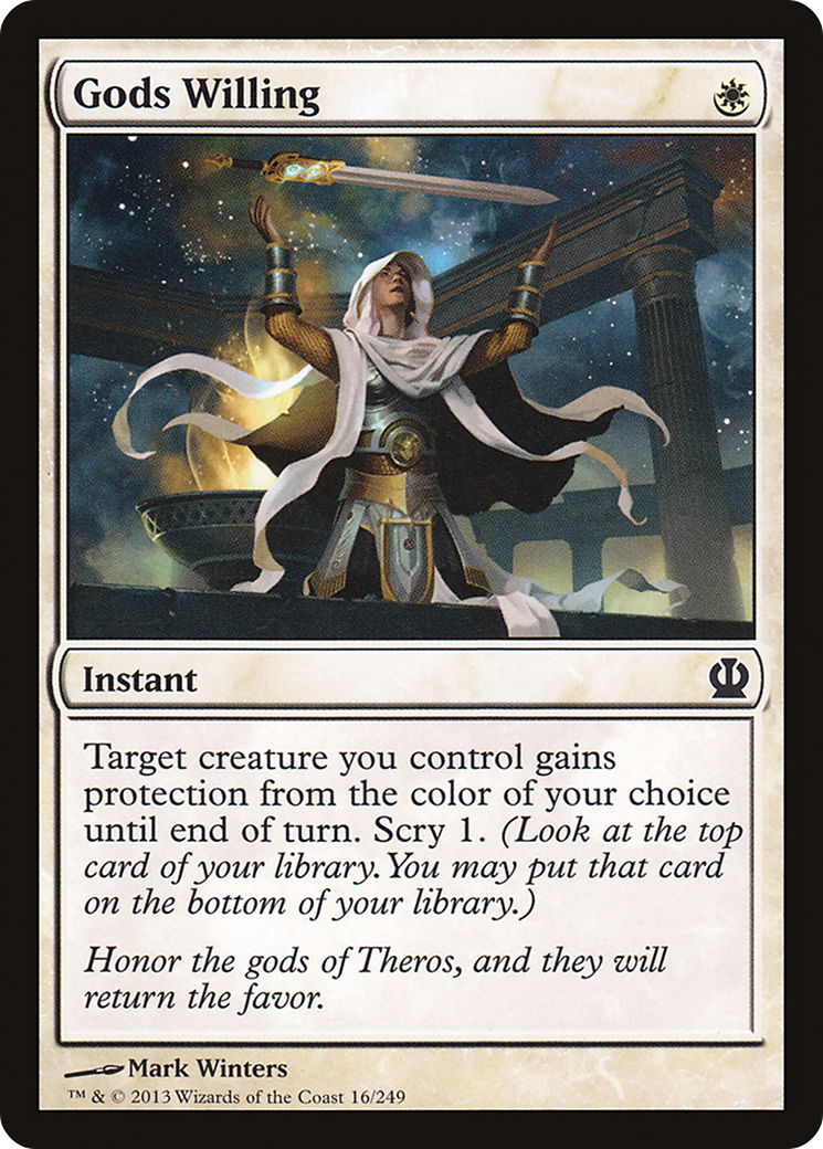 Gods Willing (THS-016) - Theros Foil