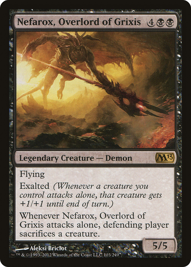 Nefarox, Overlord of Grixis (M13-103) - Magic 2013 Foil
