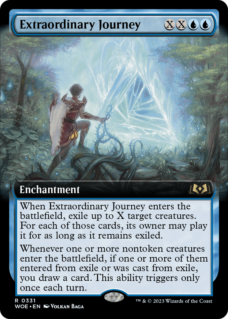 Extraordinary Journey (WOE-331) - Wilds of Eldraine: (Extended Art) Foil
