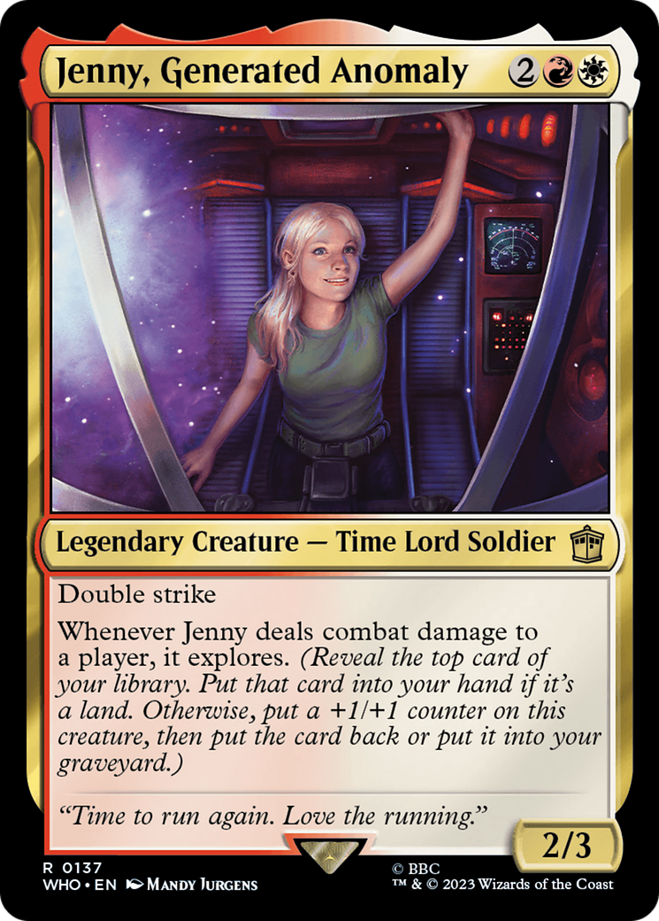 Jenny, Generated Anomaly (WHO-137) - Doctor Who Foil