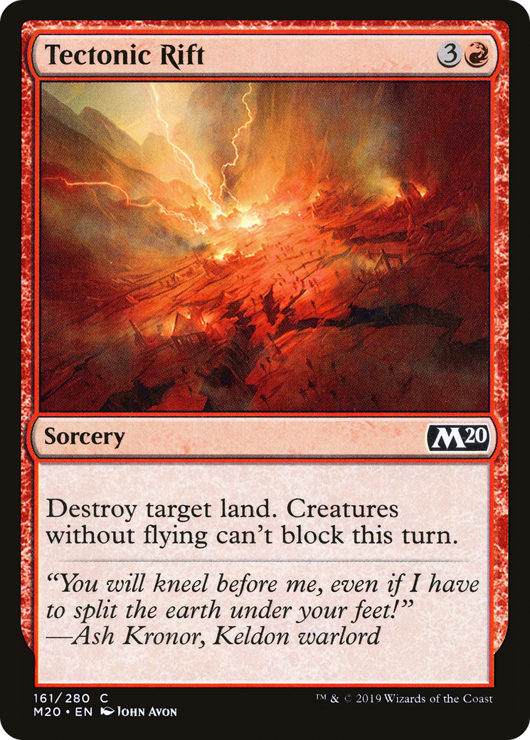 Tectonic Rift (M20-161) - Core Set 2020 Foil