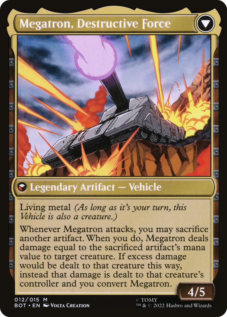 Megatron, Tyrant // Megatron, Destructive Force (BOT-012) - Transformers: (convertdfc) Foil