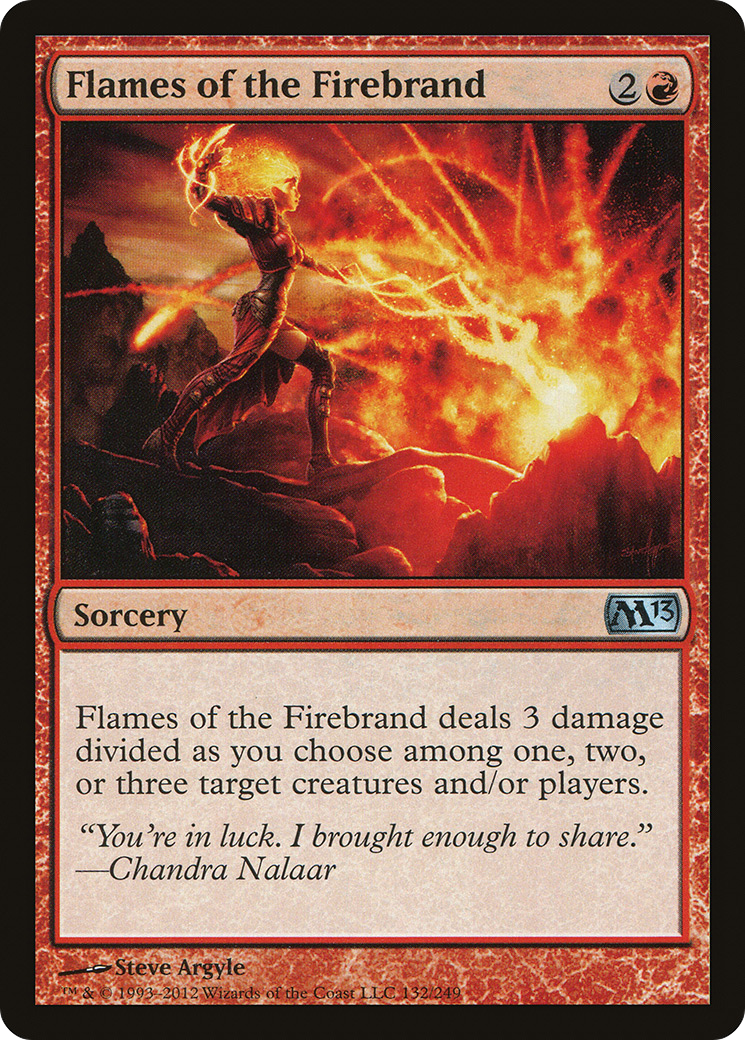 Flames of the Firebrand (M13-132) - Magic 2013 Foil