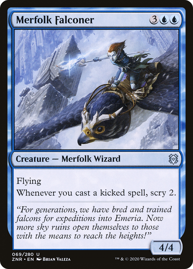 Merfolk Falconer (ZNR-069) - Zendikar Rising Foil