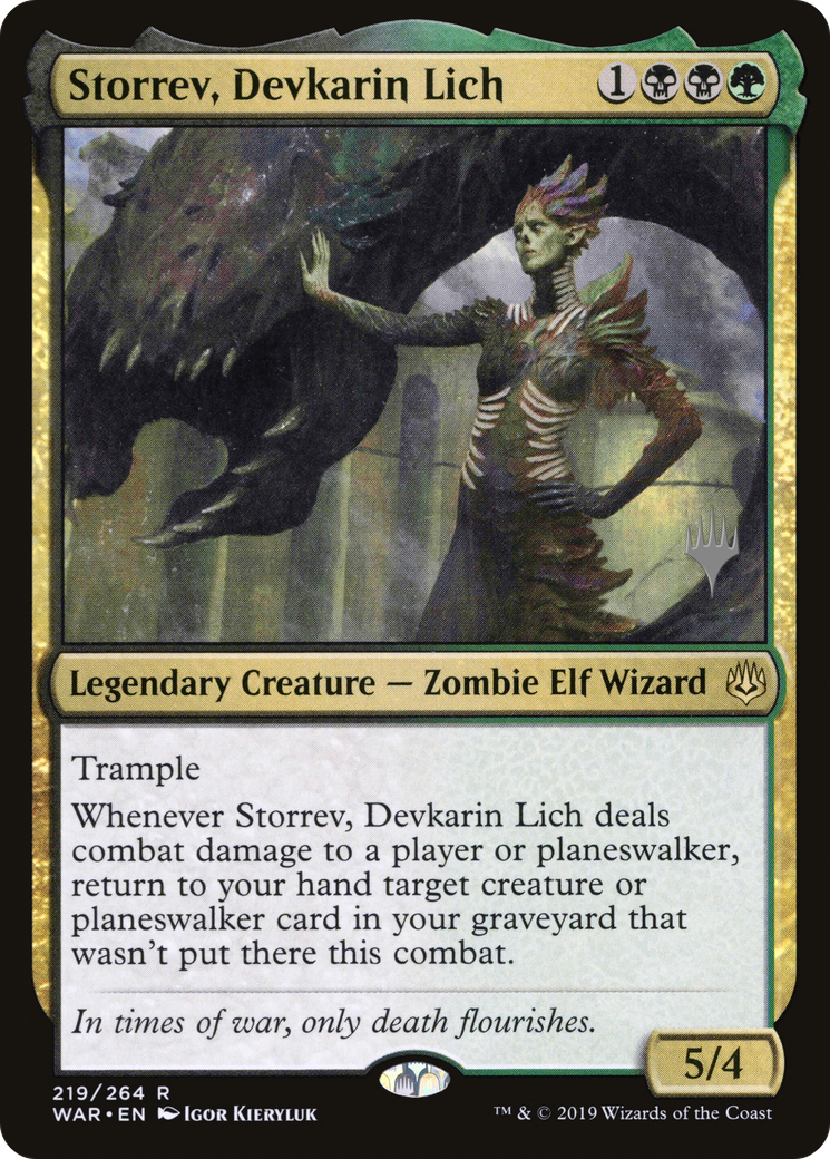Storrev, Devkarin Lich (PPELD-219P) - War of the Spark Promos Foil