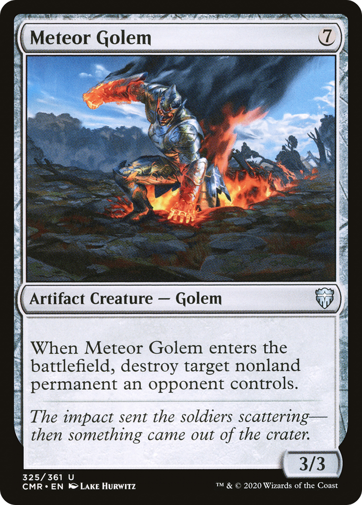 Meteor Golem (CMR-325) - Commander Legends Foil