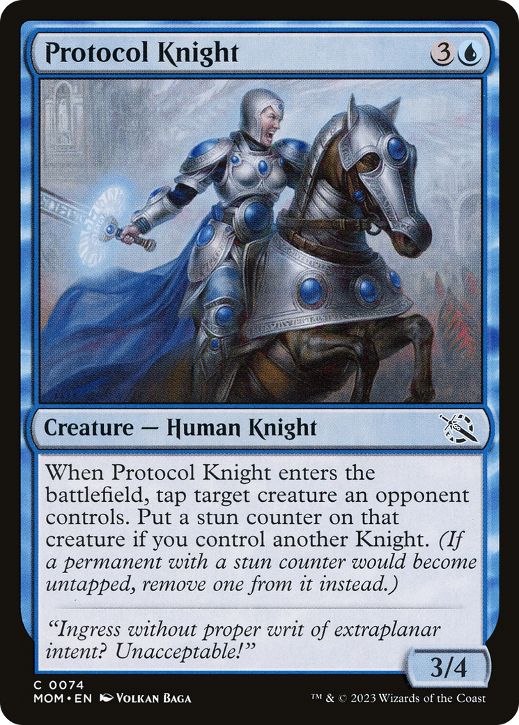 Protocol Knight (MOM-074) - March of the Machine Foil