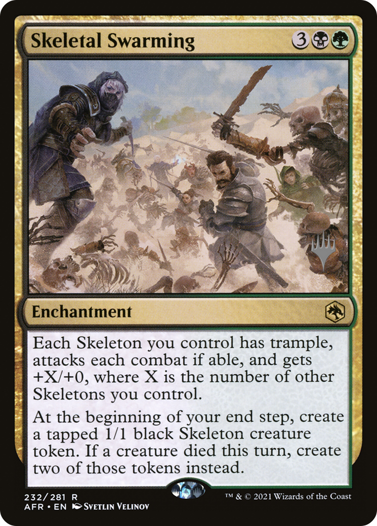 Skeletal Swarming (PPAFR-232P) - Adventures in the Forgotten Realms Promos Foil