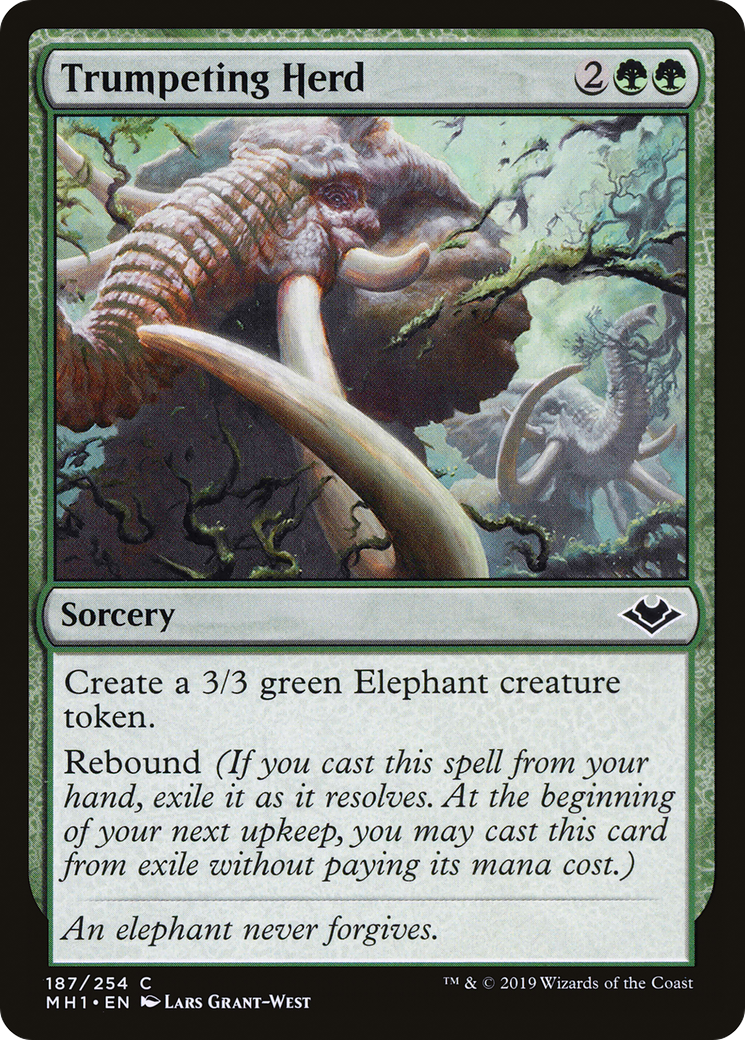 Trumpeting Herd (MH1-187) - Modern Horizons Foil