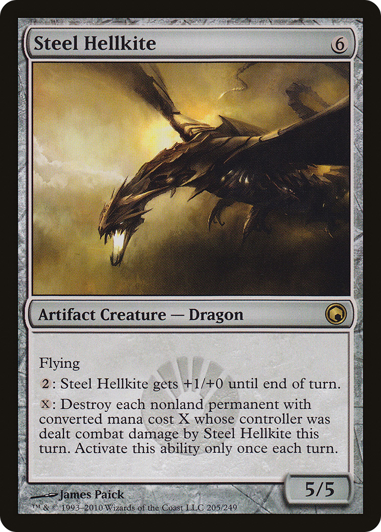 Steel Hellkite (SOM-205) - Scars of Mirrodin Foil