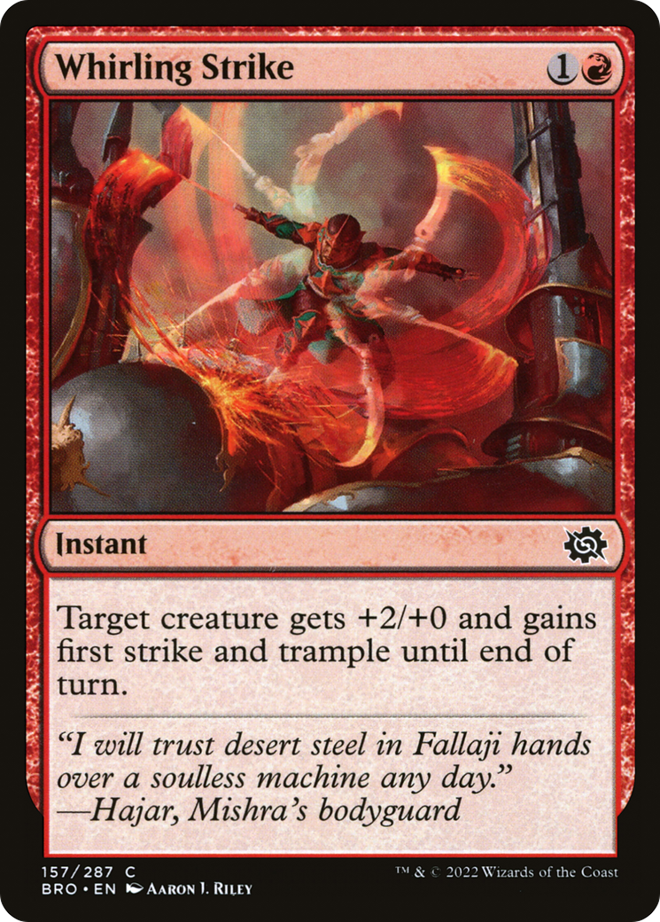 Whirling Strike (BRO-157) - The Brothers' War Foil