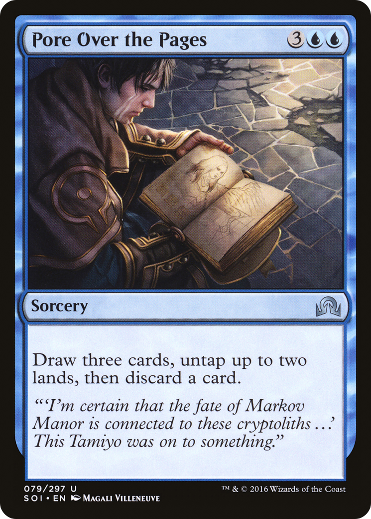 Pore Over the Pages (SOI-079) - Shadows over Innistrad Foil