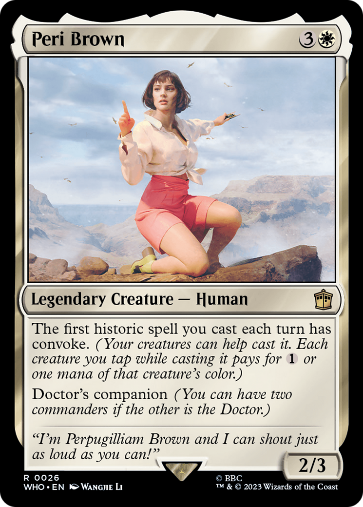 Peri Brown (WHO-026) - Doctor Who Foil