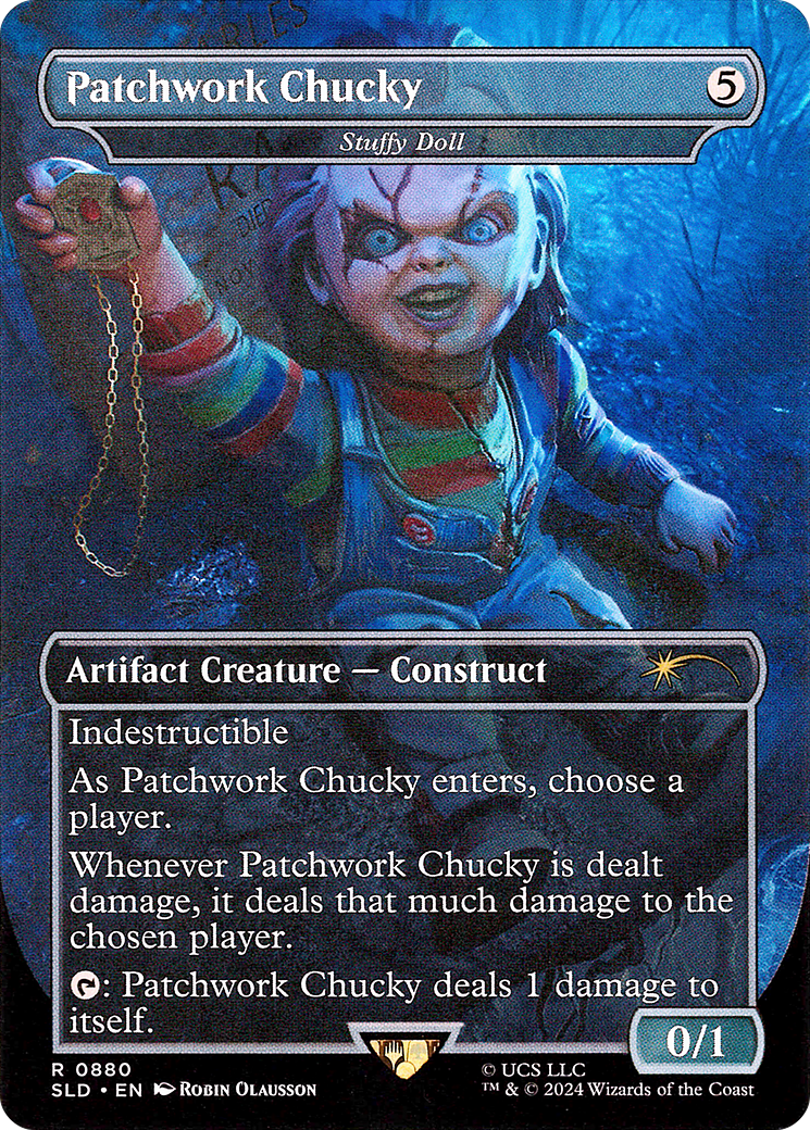 Stuffy Doll (SLD-880) - Secret Lair Drop / Patchwork Chucky (Borderless) Foil