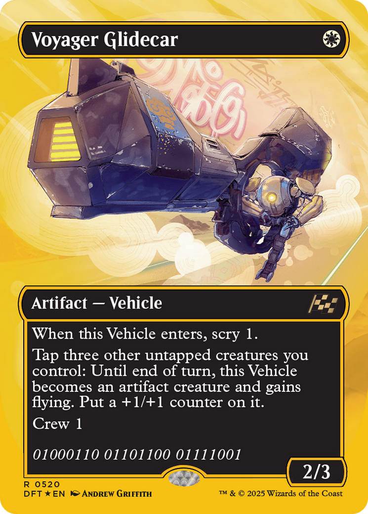 Voyager Glidecar (DFT-520) - Aetherdrift (Borderless) Foil