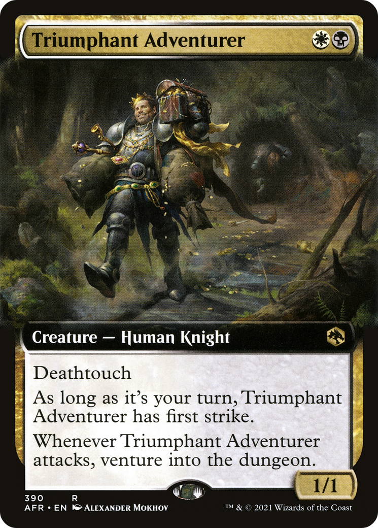 Triumphant Adventurer (AFR-390) - Adventures in the Forgotten Realms: (Extended Art) Foil