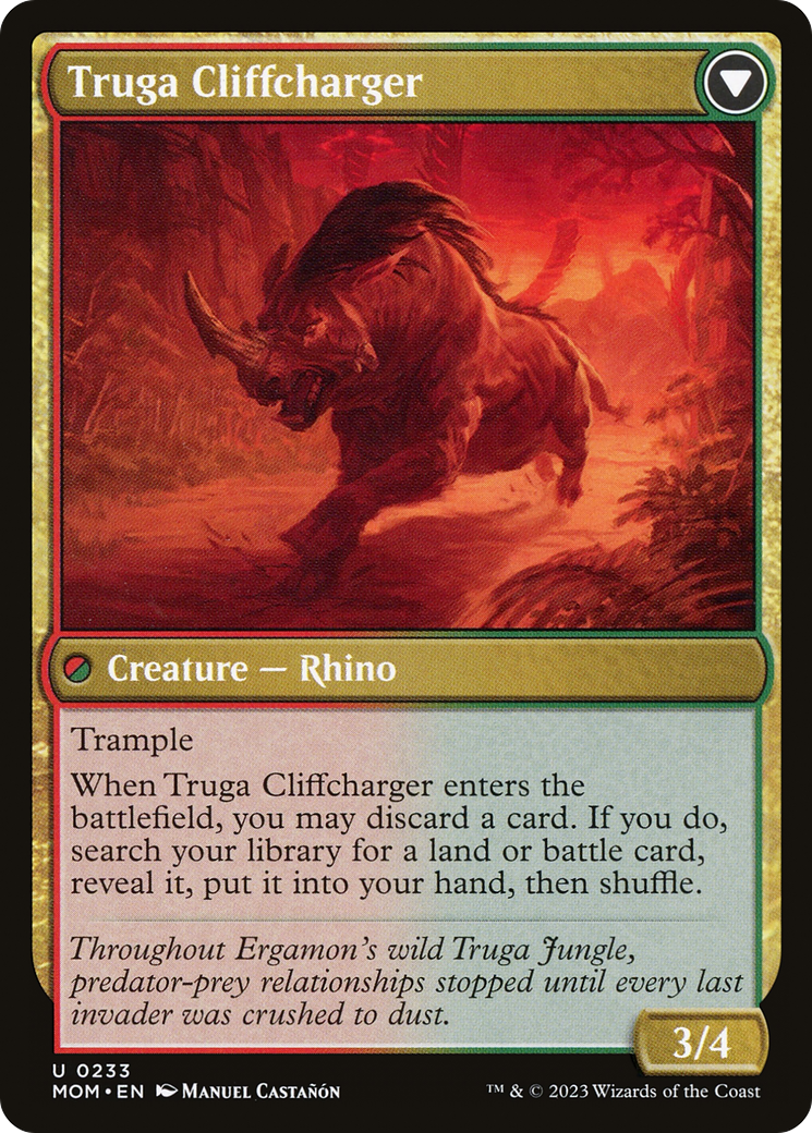 Invasion of Ergamon // Truga Cliffcharger (MOM-233) - March of the Machine