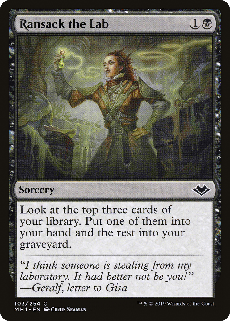 Ransack the Lab (MH1-103) - Modern Horizons Foil