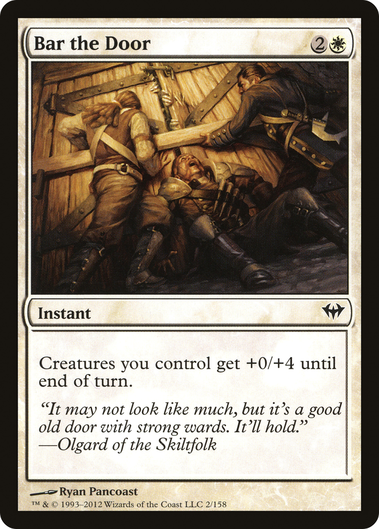 Bar the Door (DKA-002) - Dark Ascension Foil