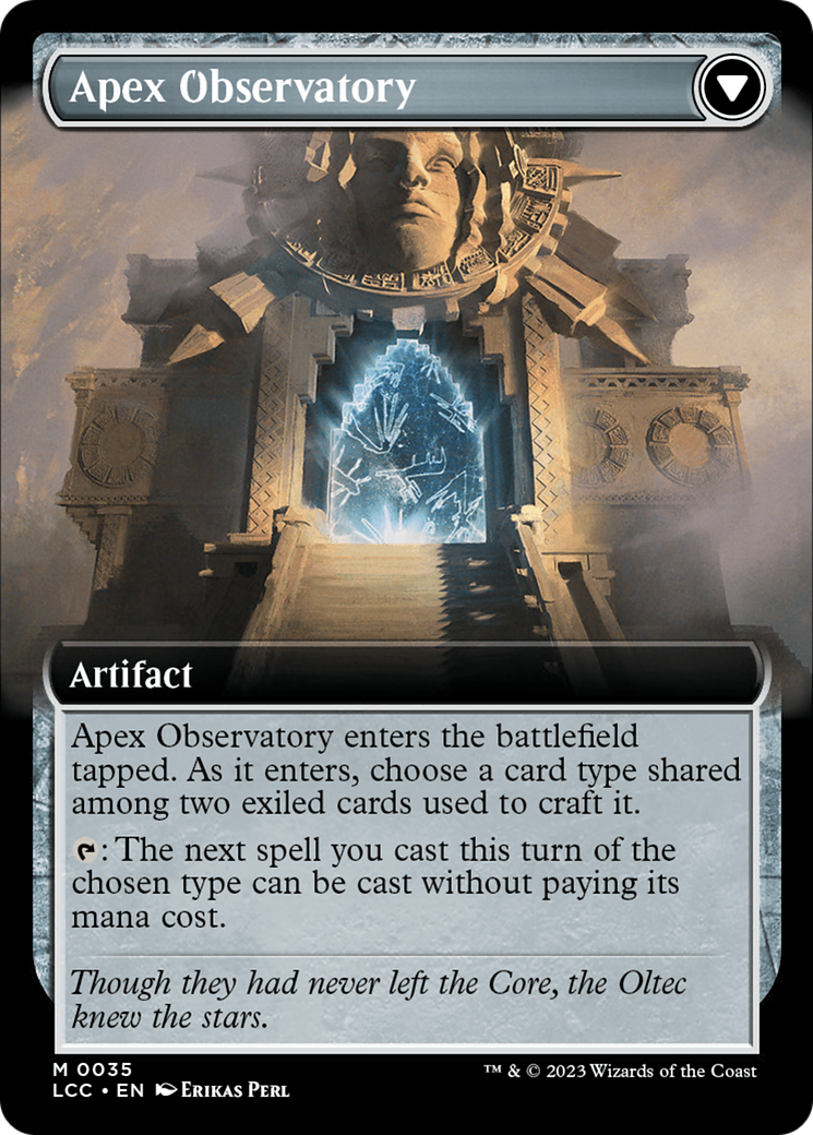 Eye of Ojer Taq // Apex Observatory (LCC-035) - The Lost Caverns of Ixalan Commander: (Extended Art)