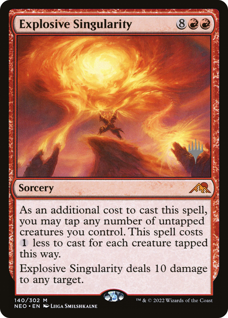 Explosive Singularity (PPNEO-140P) - Kamigawa: Neon Dynasty Promos